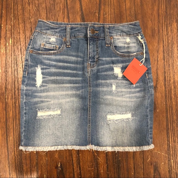 Mossimo Supply Co Blue Jean Skirt - Picture 1 of 16